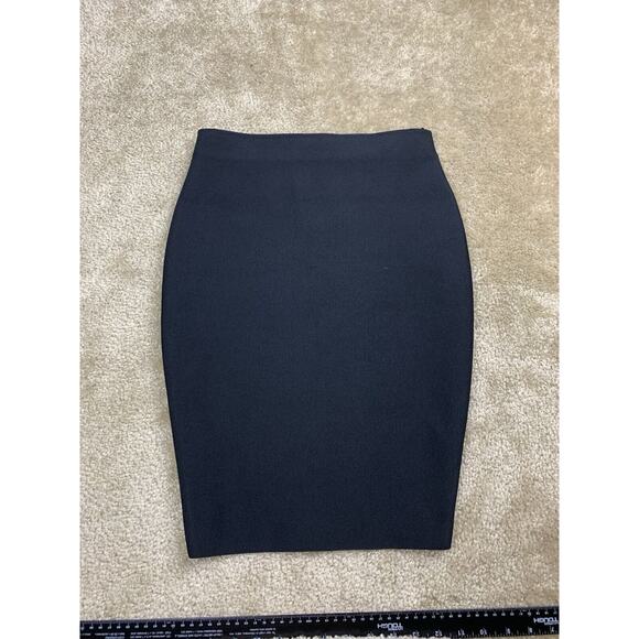 Akira Mid-Thigh High Waist Black Pencil Skirt Sz Small Wardrobe Staple 824 - Picture 1 of 8